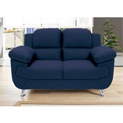 Sofá Avalon 152cm com 2 Lugares em Veludo e Espuma D-33 Linoforte Azul Petroleo