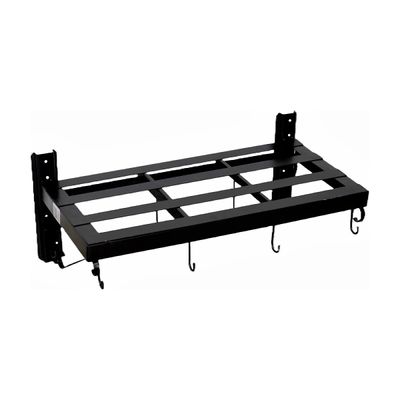 Paneleiro Suporte Para Panelas Aço Carbono N01 Pequeno Preto