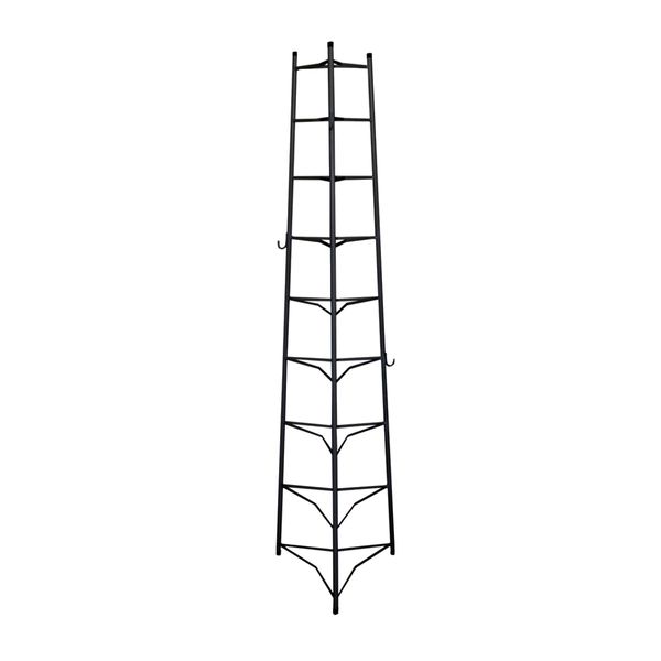 Tripé Porta Panelas Estrela Preto 9 Compartimentos 174cm