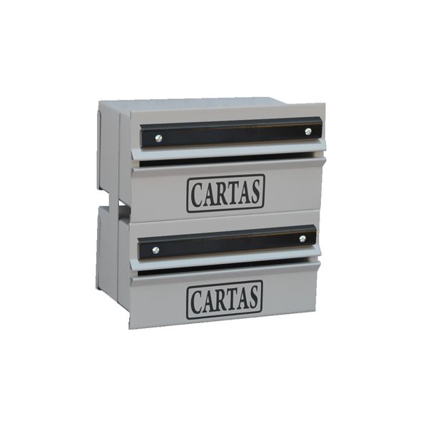 Caixa Correio Condomínio Detrás Para Grade Cinza 2 Módulos Caixa Correio Condomínio Detrás Para Grade Cinza 2 Módulos