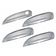 Aplique Cromado Maçaneta Chevrolet Onix Prisma Cobalt Spin 4 Portas