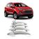 Aplique Cromado Maçaneta Ford Ecosport Nova 2013/2020 Fiesta 2011/2019 Ka 2015/2021 4 Portas