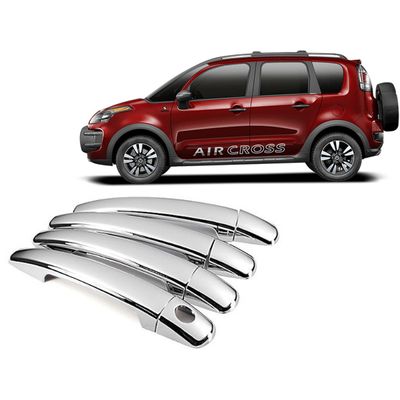 Aplique Cromado Maçaneta Citroen C3 2013/2020 Aircross 2012/2020 Peugeot 208 308 408 4 Portas