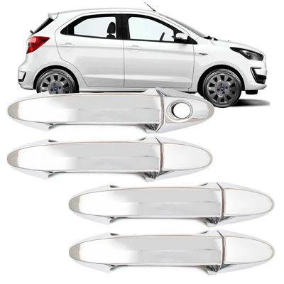 Aplique Cromado Maçaneta Ford Ecosport Nova 2013/2020 Fiesta 2011/2019 Ka 2015/2021 4 Portas
