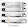 Kit Aplique Capa Cromada Retrovisor Maçanetas Vw Amarok 2016