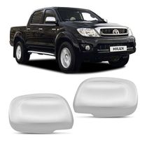 Jogo Aplique Capa Cromada Retrovisor Toyota Hilux 2005