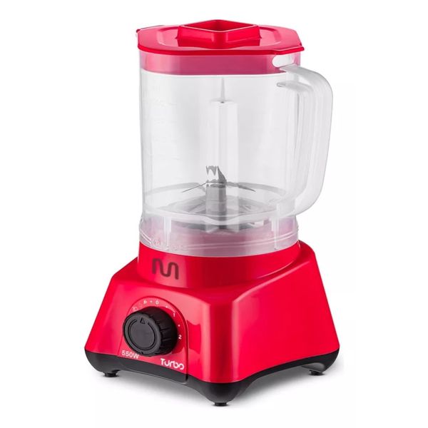 Liquidificador Turbo 2,1l 2 Vel 550w 127v Vermelho Multi