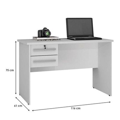 Mesa Para Computador Ambiente Byte Branco - Valdemóveis