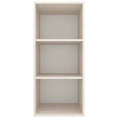 Armário Aéreo Cristal MDP 15mm com 1 Porta e 2 Prateleiras Bartira Freixo/Azul Wood