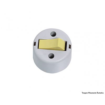 Interruptor Tecla Simples Sobrepor Cz 8100 c/12pcs