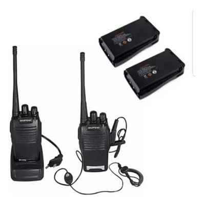 Kit 4 Radio Walk Talk Comunicador 16 Ch 12Km Baofeng 777S