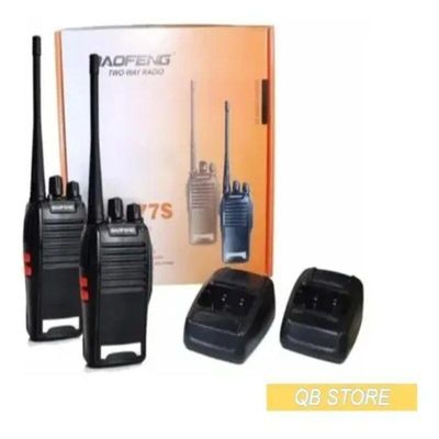 Kit 4 Radio Walk Talk Comunicador 16 Ch 12Km Baofeng 777S