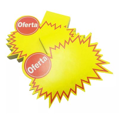 Placa De Oferta comércio preço Pc C/ 100 Un Splash Pequeno