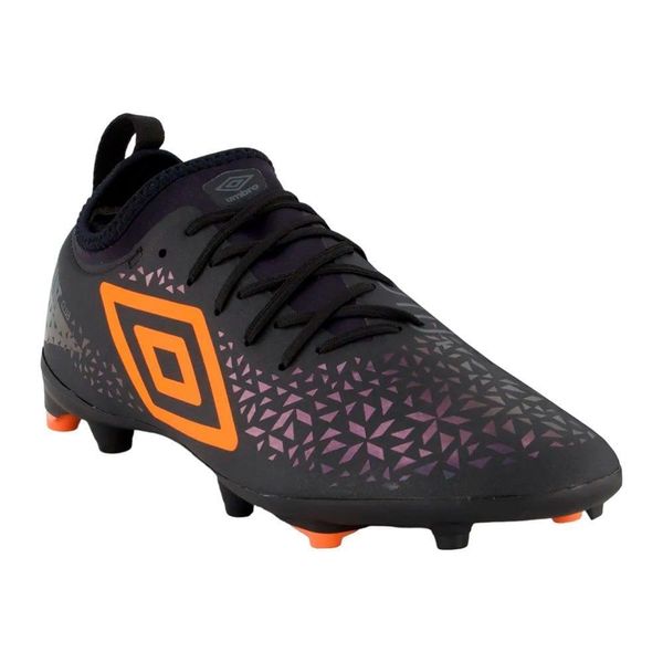 Chuteira Campo Umbro Adamant Club 38 / Preto e Laranja