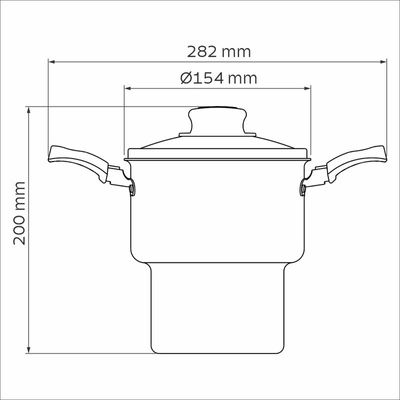 Cuscuzeira Antiaderente Turim 14cm Vermelha Tramontina