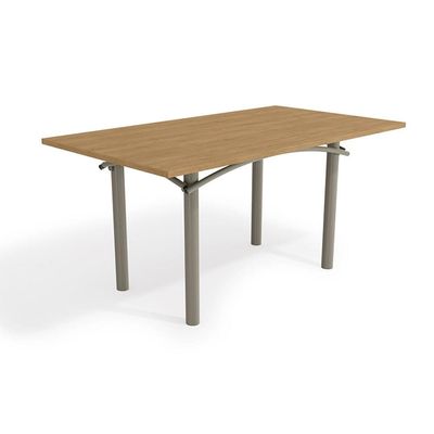 Mesa de Jantar Retangular Kappesberg Salvador com 6 Cadeiras Estofadas Nickel, Freijó e Preto
