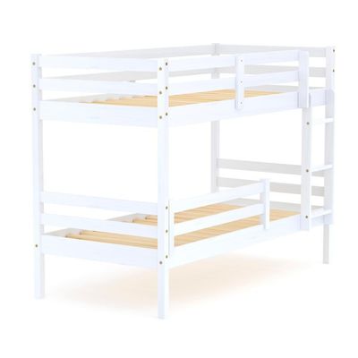 Beliche Infantil Dreams Com Grade De Proteção Madeira Maciça Branco Megamobilia