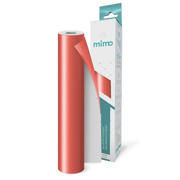Adesivo Vinil Texturizado Rosa Coral Mimo - 30 cm x 2,5 m
