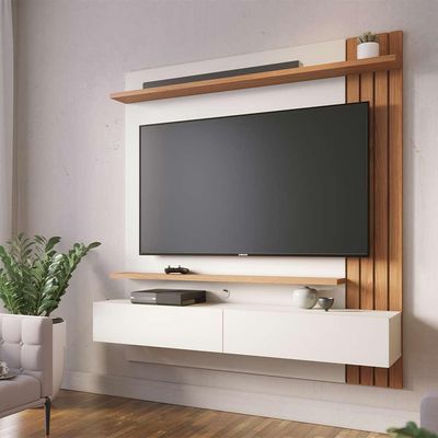 Home Painel Suspenso 150cm Ripado Railay Noce/Preto G73 - Gran Belo