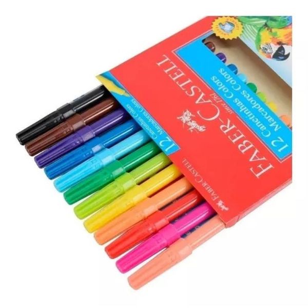 CANETINHA 12 CORES FABER CASTELL