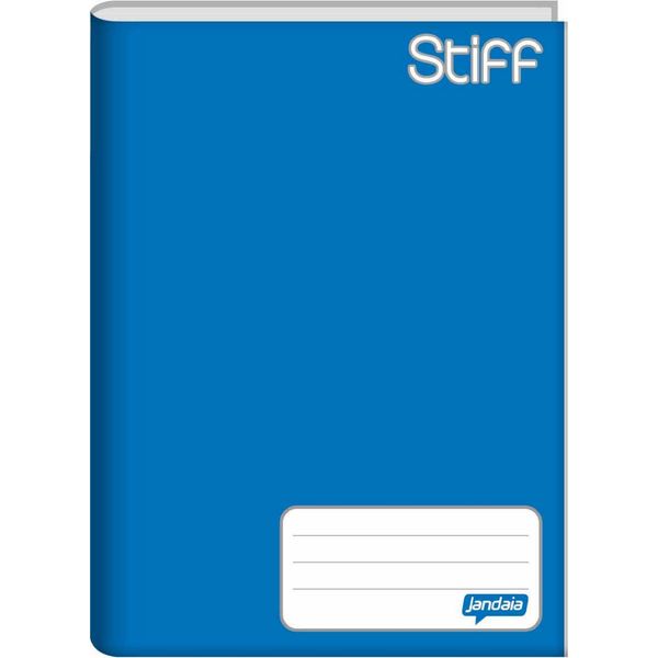 CADERNO 1/4 BROCHURA CD 48FLS AZUL STIFF JANDAIA