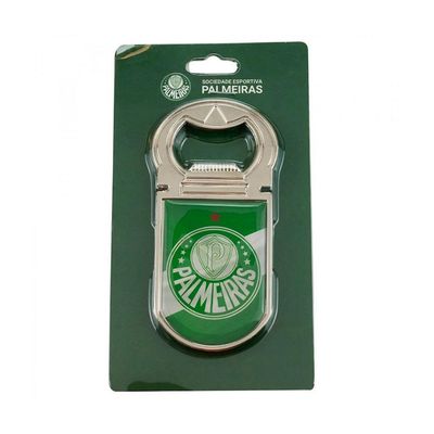 Abridor Garrafas Palmeiras Com Ímã 9x4,5cm Oficial