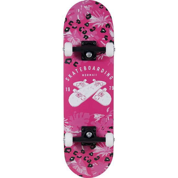 Meu Primeiro Skate Mormaii Rosa Bel Único / Multicolor