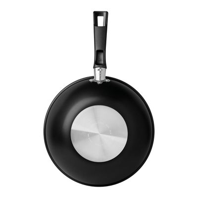 Wok Tramontina Loreto em Alumínio com Revestimento Interno e Externo em Antiaderente Starflon Max Grafite 24 cm 2,2 L