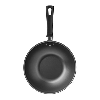 Wok Tramontina Loreto em Alumínio com Revestimento Interno e Externo em Antiaderente Starflon Max Grafite 24 cm 2,2 L