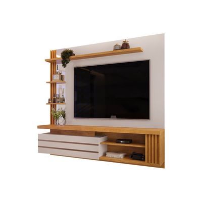 Painel para TV até 55 DJ Móveis New Marin Cedro/Bali