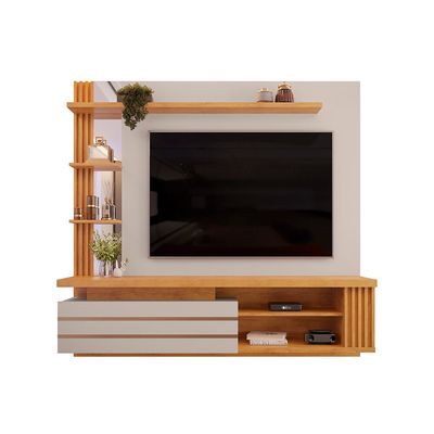 Painel para TV até 55 DJ Móveis New Marin Cedro/Bali