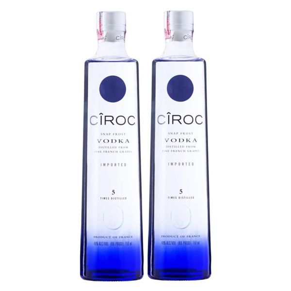Kit Vodka Ciroc Original 750ml 2 unidades