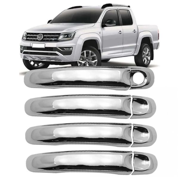 Aplique Cromado Maçaneta Volkswagen Amarok 2010 à 2022 4 Portas Aplique Cromado Maçaneta Volkswagen Amarok 2010 à 2022 4 Portas