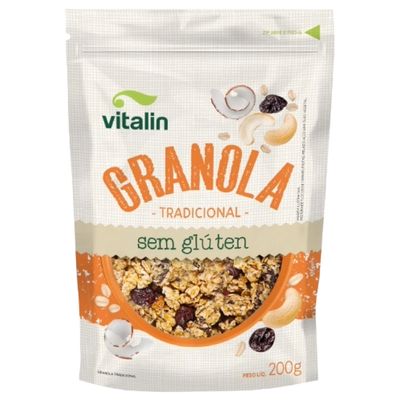 Granola Tradicional Sem Glúten Vitalin 200g