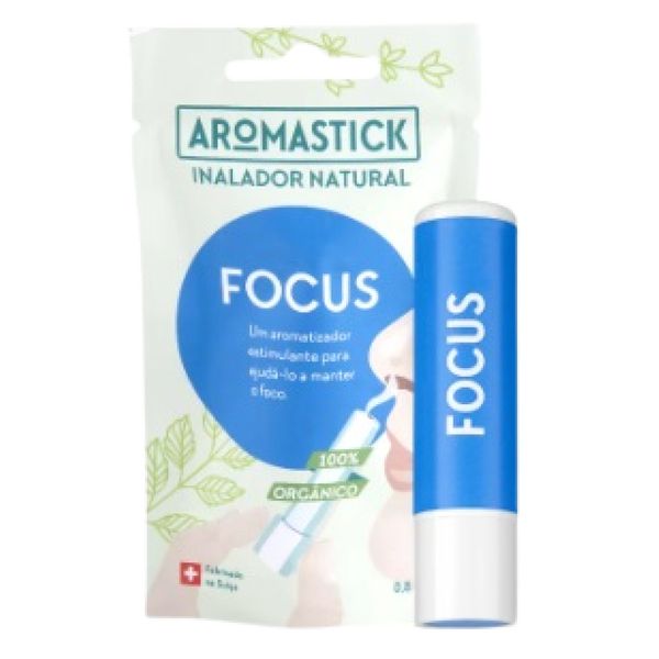 Inalador Nasal com Óleo Essencial Focus Aromastick 8ml