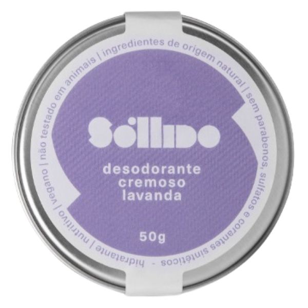 Desodorante Cremoso Lavanda Sóllido 50g