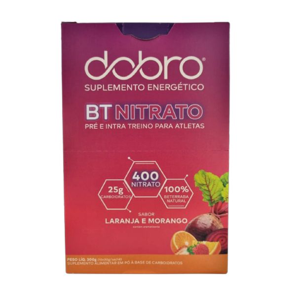 BT Nitrato Laranja e Morango Sachê 30g Dobro 10 Unidades
