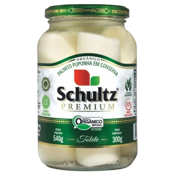 Palmito Pupunha Inteiro Orgânico Schultz 300g