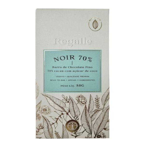 Chocolate 70% Cacau com Açúcar de Coco Regalle 80g