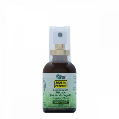 Composto de Mel com Extrato de Própolis Spray Orgânico MN Food 35ml