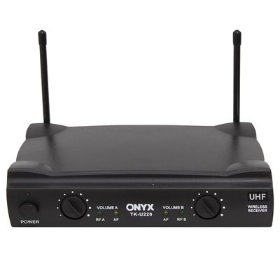 Microfone sem Fio Duplo TK U220 UHF Onyx