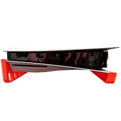 Suporte 3D Horizontal Melhor Resfriamento PS5 Vermelho