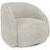 Poltrona Decorativa Giratória Angelina M03 Bouclê Bege Claro - Lyam Decor