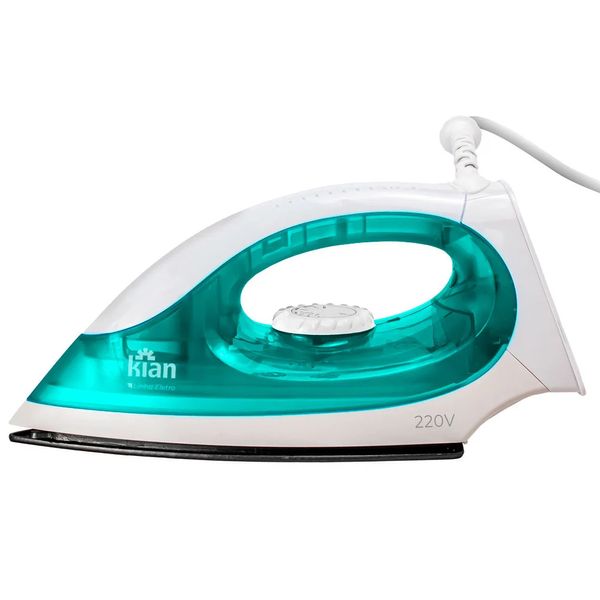 Ferro de Passar Roupa a Seco Kian Verde 220V Ferro de Passar Roupa a Seco Kian Verde 220V