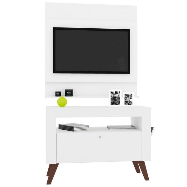 Painel Ontário com Rack Toronto para TV até 36 Pol. Branco - Art in Móveis