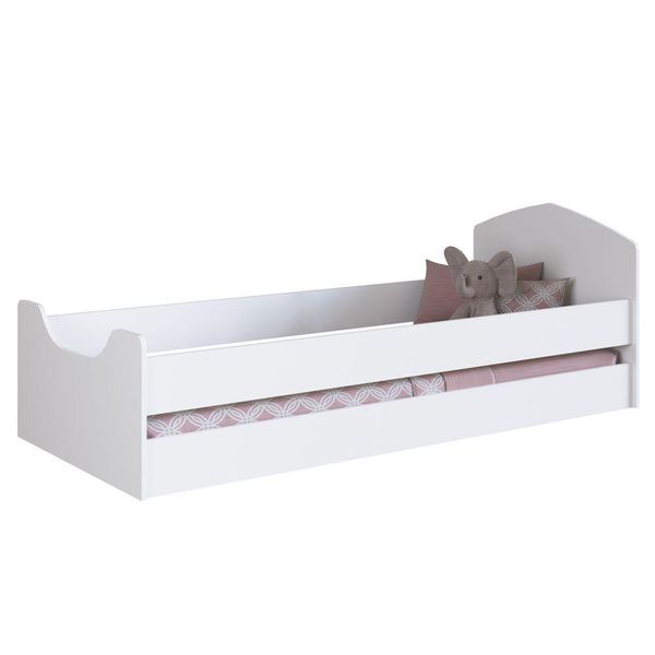 Cama Infantil Com Protetores Encanto A05 Branco - Mpozenato