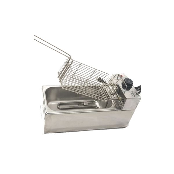 Fritadeira Elétrica 1 Cuba Plus Aço Inox 03L 220v 2000W Fritadeira Elétrica 1 Cuba Plus Aço Inox 03L 220v 2000W