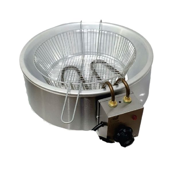 Fritadeira Elétrica em Inox Tacho de Alumínio 1600W 220V 3L