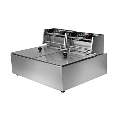 Fritadeira Elétrica 2 Cubas Aço Inox 10 Litros 220v 5000W
