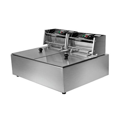 Fritadeira Elétrica 2 Cubas Aço Inox 12 Litros 220v 5000W